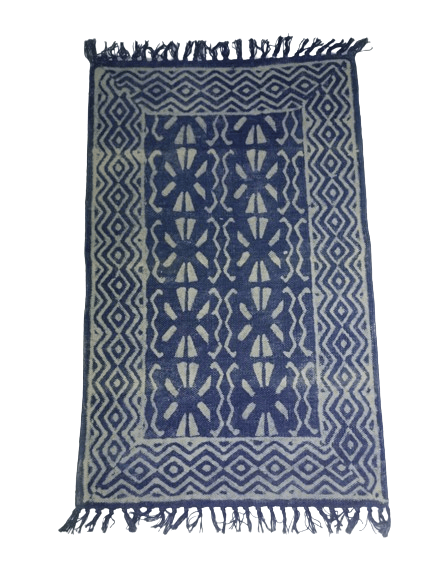 Jodhpur Rug's  Handmade Cotton Soft Multi-Purpose Floor Rug, for Bedroom Living Room Kitchen Bedside Runner 2x3 Feet