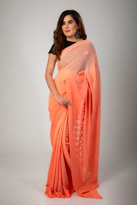 Ladies New Fashion Hand Chikankari Saree