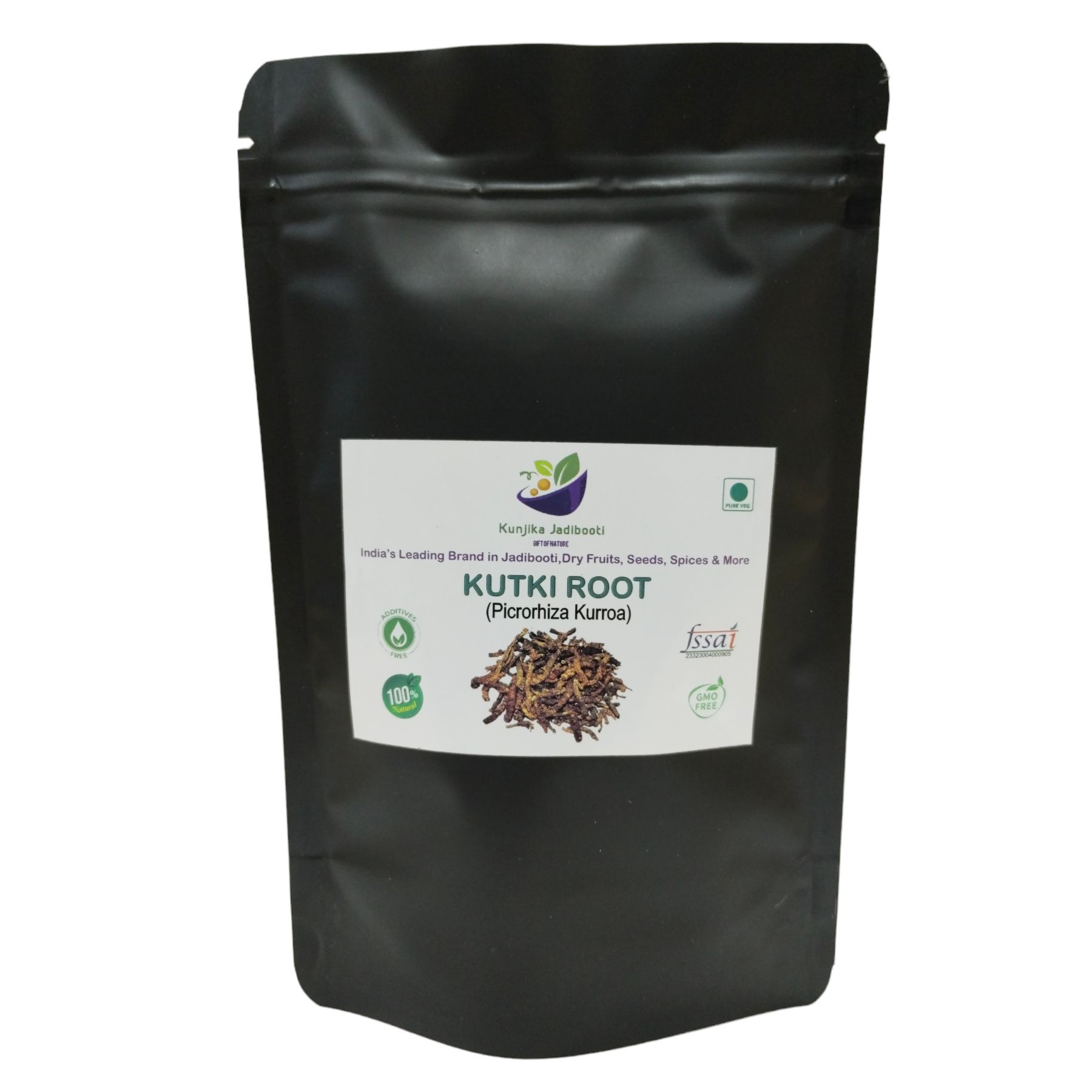 Kunjika Jadibooti Kutki Root - Katuki - katuka - Picrorrhiza Kurrora Dried Root 100 gm