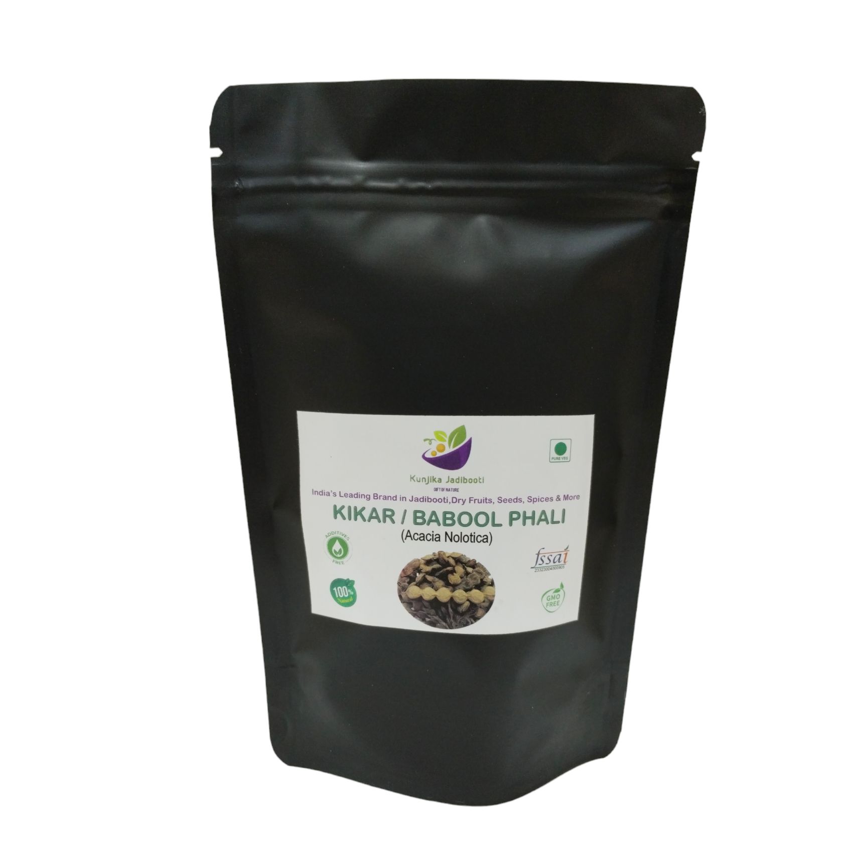 Kunjika Jadibooti Organic Babool Phali whole | Kikar phali fali Raw For Joint pain | Acacia Arabica whole 100 gm