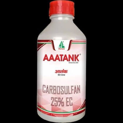 Dhanuka Aaatank Carbosulfan 25% EC,( 500 ML) A World Renowned Insecticide of Carbonate Group, Which by its Dual Contact and Stomach Poison Action