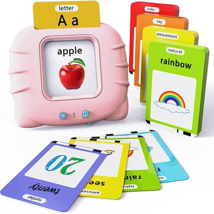 KTRS ENTERPRISE Educational Toy with Music for Toddlers Age 1 2 3 4 5, 252 Sight Words Flash Cards Kindergarten Toy for Girls to Learn Alphabet Number Color Shapes and More