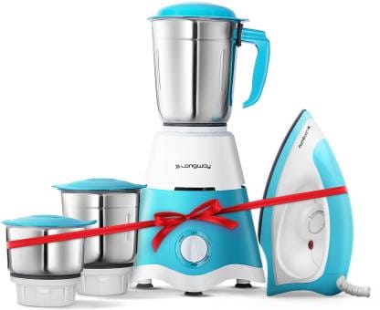 Longway Super Dlx 700 W Mixer Grinder, (3 Jars) & Kwid 1100 W Dry Iron