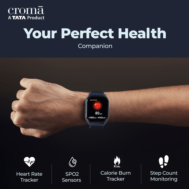 Buy Titan Smart 2 Smartwatch with Camera & Music Control (45.21mm AMOLED  Display, 3ATM Water Resistant, Blue Strap) Online – Croma