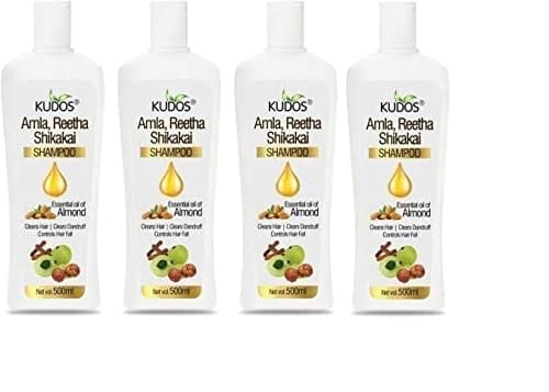 Kudos Amla Reetha Shikakai Shampoo | 500 ML | Pack of 4