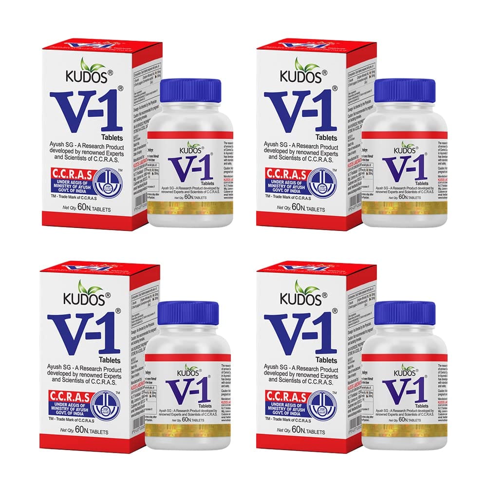 Kudos V1 Tablets | Effective Joint Pain Management | 60 Tablets | Pack of 4