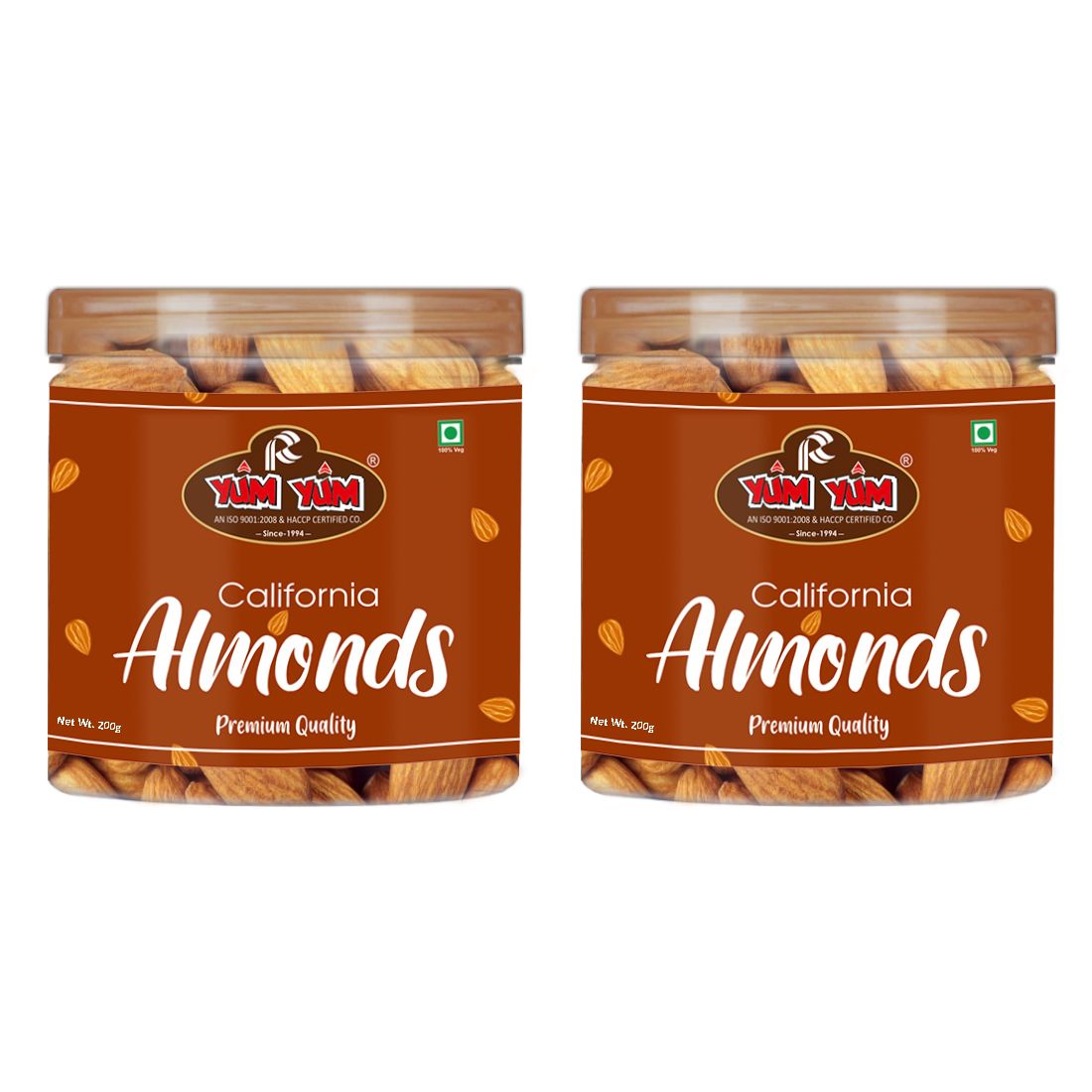 Yum Yum California Almonds 400g (2 x 200g)