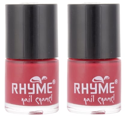 Rhyme Nail Enamel, Maroon, 9 ml (Buy1 Get 1 FREE)