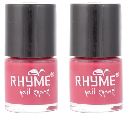 Rhyme Nail Enamel, Pink, 9 ml (Buy 1 Get 1 FREE)