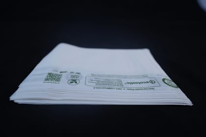 100% Compostable Pouches - 6 x 9  inches - 250  Pcs/kg I white colour I Pack of 3 KG