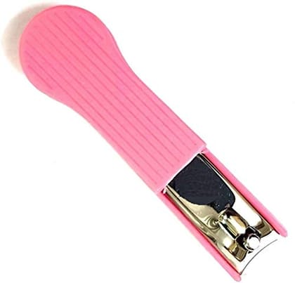 Just Peachy Stainless Steel Nail Cutter (9 Cm, Pink)