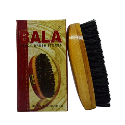 Bala Fancy Wooden Oval Beard Brush