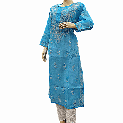 Lucknow Chikankari Anarkali Kurti