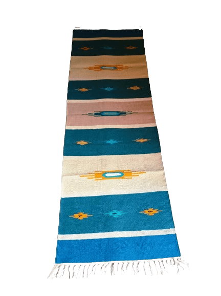 Jodhpur Rug's Handmade Cotton Soft Multi-Purpose Floor Rug, for Bedroom Living Room Kitchen Bedside Runner 2x3 Feet  Multicolour