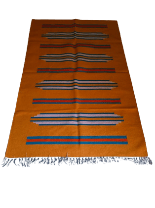 Jodhpur Rug's  Handmade Cotton Soft Multi-Purpose Floor Rug, for Bedroom Living Room Kitchen Bedside Runner 2x3 Feet