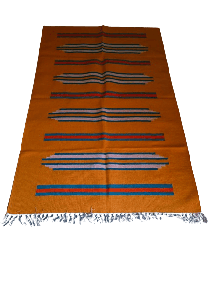 Jodhpur Rug's  Handmade Cotton Soft Multi-Purpose Floor Rug, for Bedroom Living Room Kitchen Bedside Runner 2x3 Feet