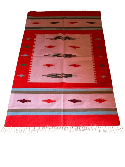 Jodhpur Rug's  Handmade Cotton Soft Multi-Purpose Floor Rug, for Bedroom Living Room Kitchen Bedside Runner 2x3 Feet