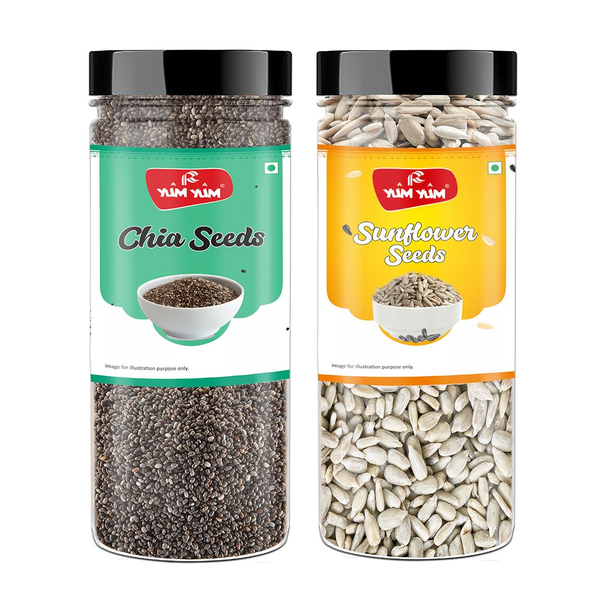 Yum Yum Chia & Sunflower Seeds 400g (2 x 200g)