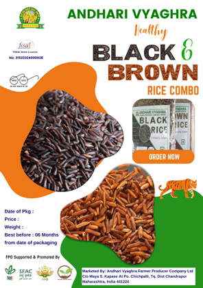 BLACK & BROWN RICE COMBO