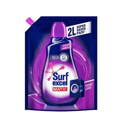 Surf Excel Matic Top Load Liquid Detergent 2 L Refill Pouch