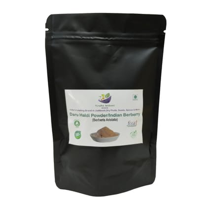 Jadibooti Daru Haldi Chilka Herbal Powder - Daruhaldi Chips Herbal Powder - Indian Barberry Chips Herbal Powder - Berberis Aristata Chips Herbal Powder - Pure & Natural 100 gm