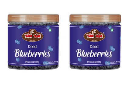 Yum Yum Dried Blueberries 400g (2 x 200g)