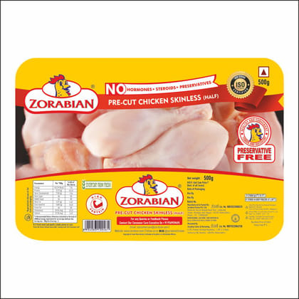 Zorabian Pre Cut Chicken Skinless (Half)