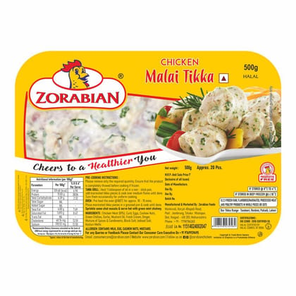 Zorabian Boneless Malai Chicken Tikka