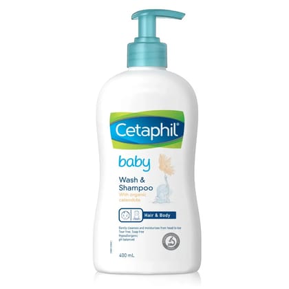 Cetaphil Baby Wash & Shampoo With Organic Calendula 400ml