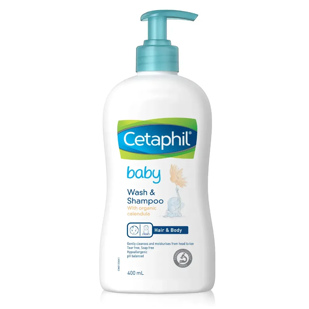 Cetaphil Baby Wash & Shampoo With Organic Calendula 400ml