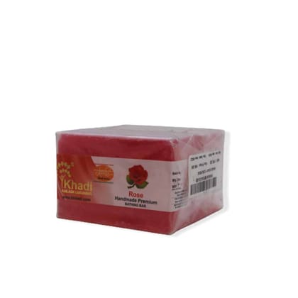 Khadi Rose Handmade Premium Soap 125G (Pack Of 3)