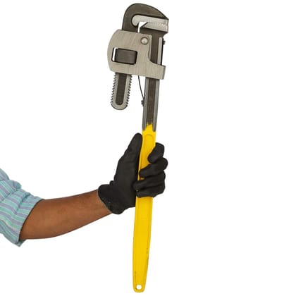 STANLEY 71-645 24''/600mm Stilson Type Pipe Wrench (Yellow & Black)