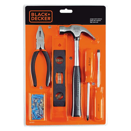 Black & Decker Home Tool Kit 6 Pc Tools Kit BD75913