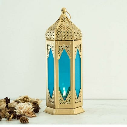 UQAAB OVERSEAS / BRASS PLATED  MOROCCAN LANTERN