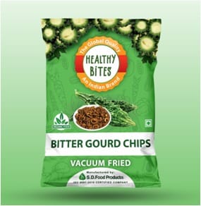 Healthy Bites Vacuum Fried Bitter gourd Chips (135gm )