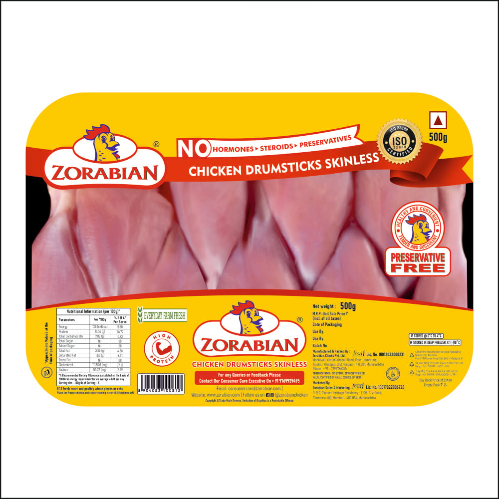 Zorabian Chicken Drumsticks Skinless