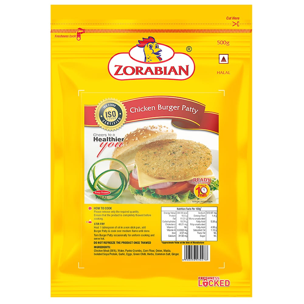 Zorabian Chicken Burger Patty