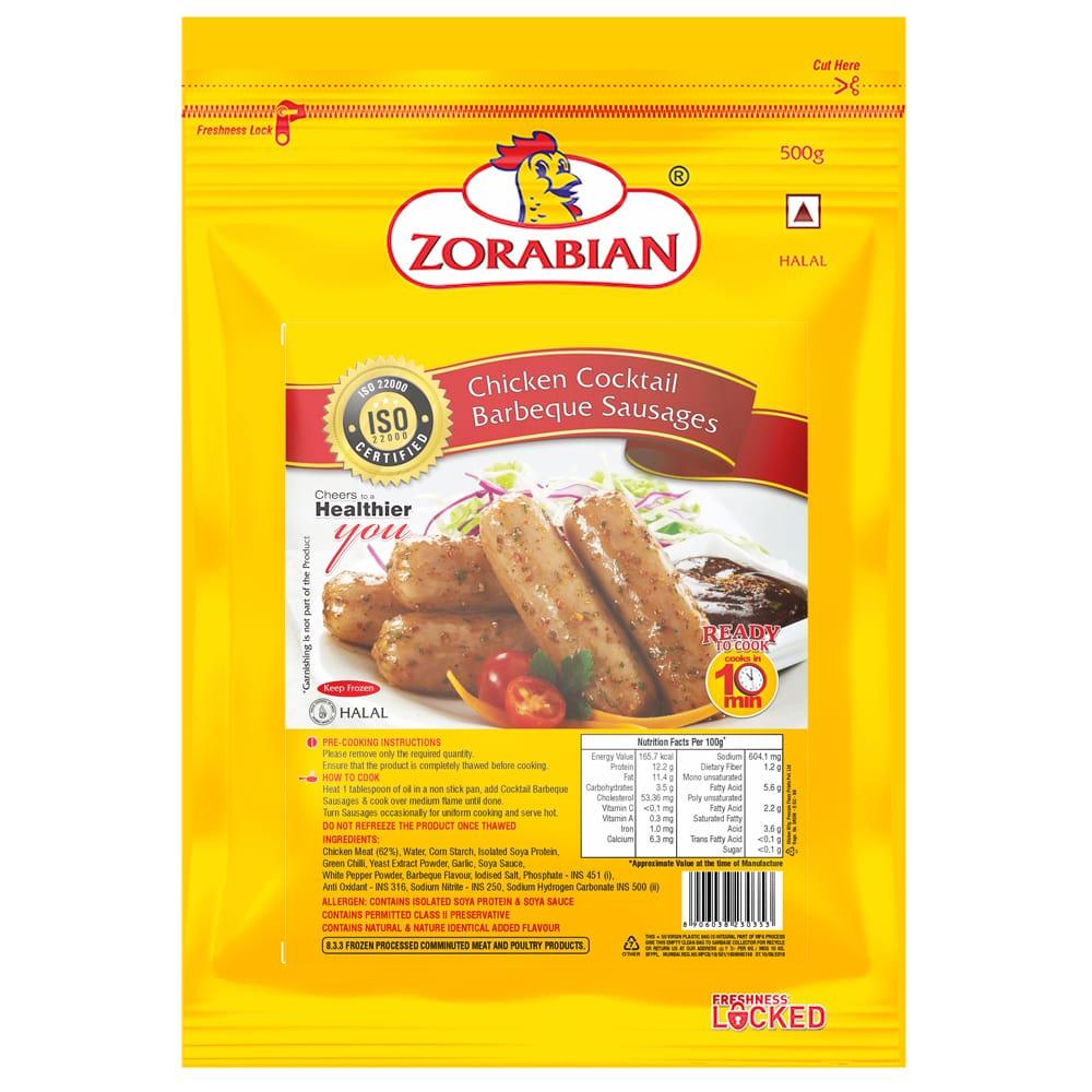 Zorabian Chicken Cocktail Barbeque Sausages