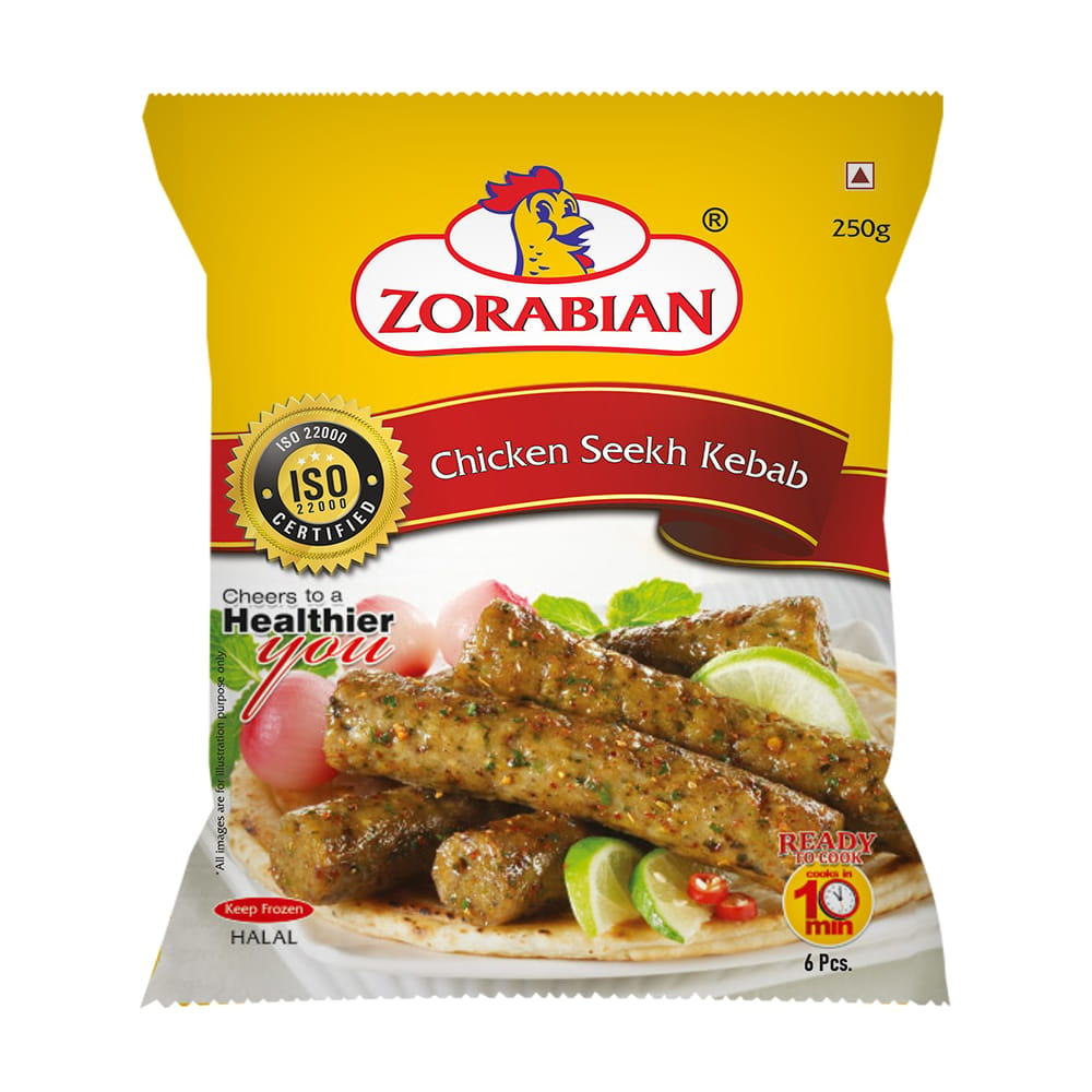 Zorabian Chicken Seekh Kebab