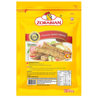 Zorabian Chicken Seekh Kebab