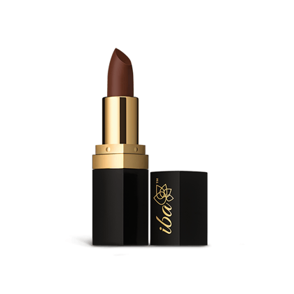 Iba Long Stay Matte Lipstick Shade M03 Toffee Brown, 4g | Intense Colour | Highly Pigmented and Long Lasting Matte Finish | Enriched with Vitamin E | 100% Natural, Vegan & Cruelty Free