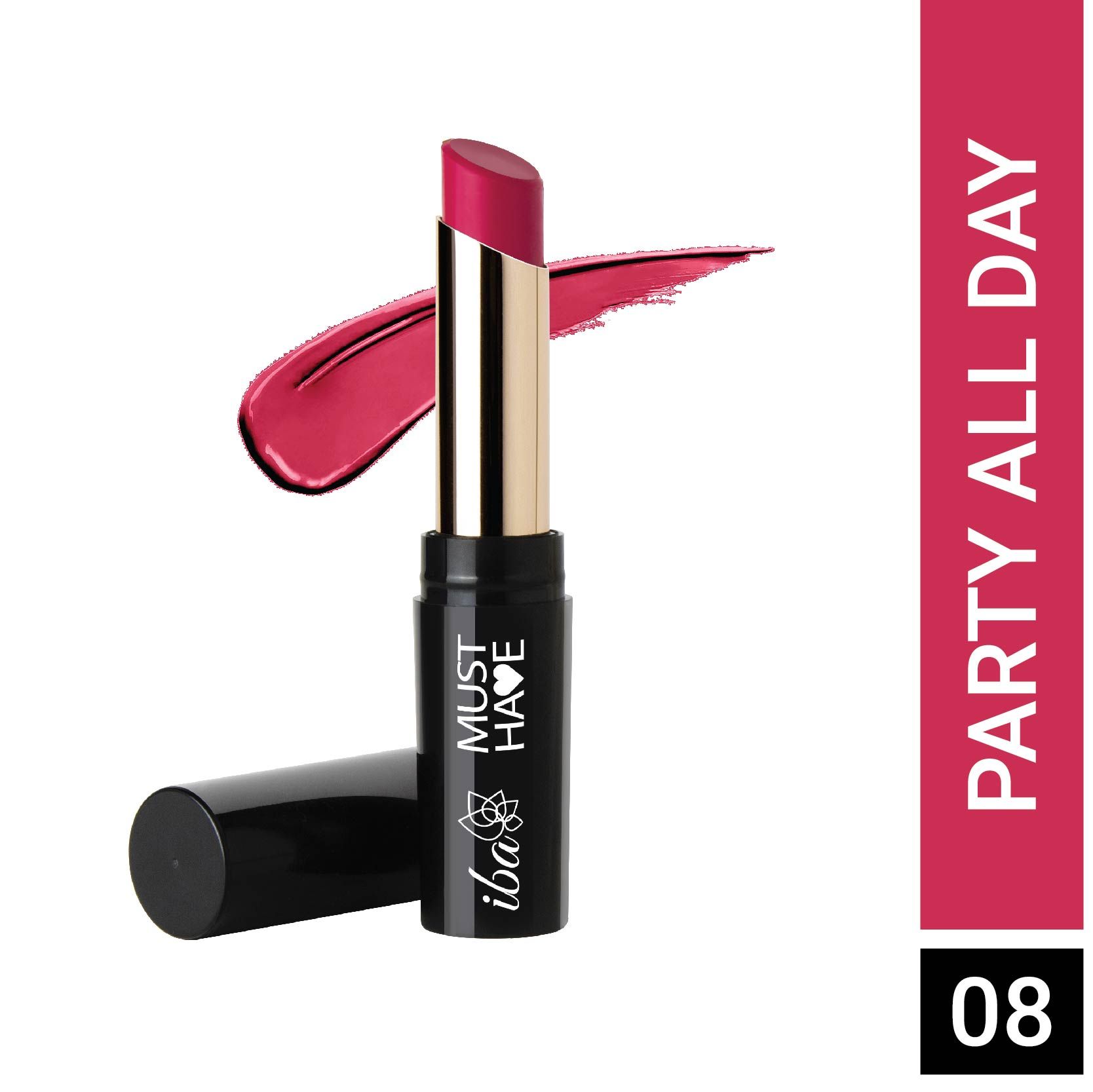 Iba Must Have Transfer Proof Ultra Matte Lipstick - 08 Party All Day l Waterproof l Vegan & Cruelty Free