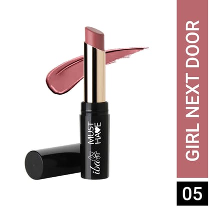 Iba Must Have Transfer Proof Ultra Matte Lipstick - 05 Girl Next Door l Waterproof l Vegan & Cruelty Free