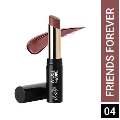 Iba Must Have Transfer Proof Ultra Matte Lipstick - 04 Friends Forever l Waterproof l Vegan & Cruelty Free