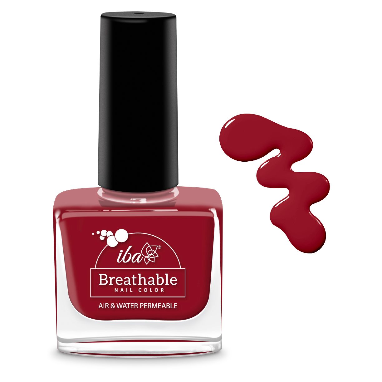 Iba Breathable Nail Color - B08 Very Berry, 9ml | Enriched with Vitamin E | High Glossy Shine | Long Lasting | Nail Polish | 100% Natural, Vegan & Cruelty Free