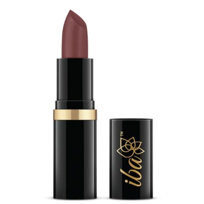 Iba Pure Lips Moisturizing Lipstick Shade A46 Spicy Nude Glossy, 4g | Intense Colour | Highly Pigmented and Creamy Long Lasting | Glossy Finish | Enriched with Vitamin E | 100% Natural, Vegan & Cruelty Free