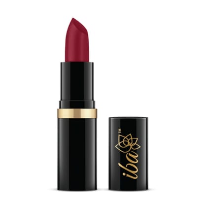 Iba Pure Lips Moisturizing Lipstick Shade A68 Mystery Red Glossy, 4g | Intense Colour | Highly Pigmented and Creamy Long Lasting | Glossy Finish | Enriched with Vitamin E | 100% Natural, Vegan & Cruelty Free