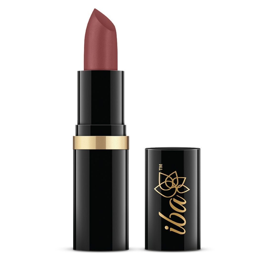 Iba Pure Lips Moisturizing Lipstick Shade A42 Iced Mocha Glossy, 4g | Intense Colour | Highly Pigmented and Creamy Long Lasting | Glossy Finish | Enriched with Vitamin E | 100% Natural, Vegan & Cruelty Free