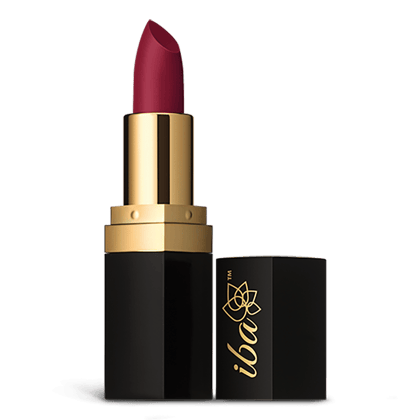 Iba Long Stay Matte Lipstick Shade M09 Berry Punch, 4g | Intense Colour | Highly Pigmented and Long Lasting Matte Finish | Enriched with Vitamin E | 100% Natural, Vegan & Cruelty Free