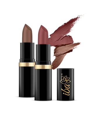 Iba Moisture Rich lipstick Combo – Nude Brown l 100% Vegan & Natural l Highly Pigmented